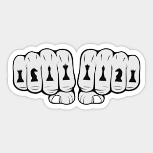 Chess Fists Sticker